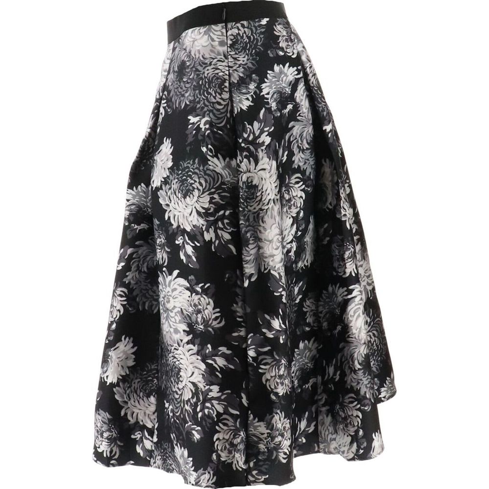 Isaac Mizrahi Special Edition Floral Printed Ball Skirt Black A3732820